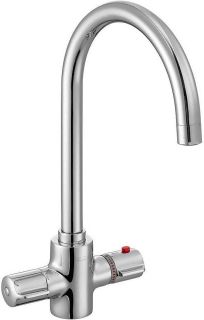 Смеситель для кухни E.C.A. Thermostatic 102108754EX с термостатом хром
