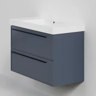 Тумба под раковину La Fenice Elba FNC-01-ELB-BG-100-2 синяя матовая 100 см