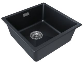 Мойка кухонная Paulmark Lumi LU45-BLM чёрный металлик