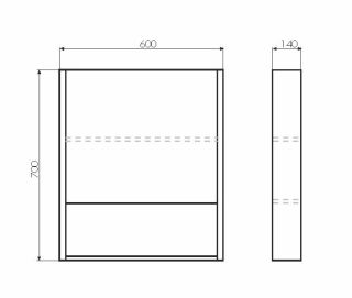 Тумба Runo Палермо 80 напольная под умывальник Teffy 80 (00-00004158)