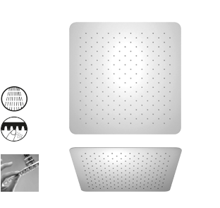 Верхний душ Paini 50CR759UPQ30E 30см хром
