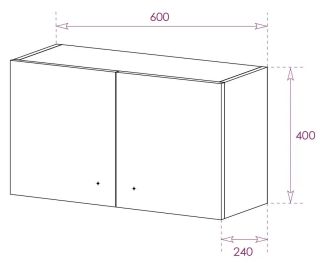 Шкаф подвесной Onika Нива 306002 40x60см белый