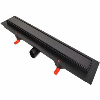 Душевой лоток Veconi Klasik Black 750 V750KB с Черной матовой решеткой под плитку