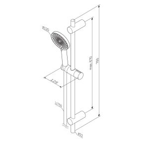 Душевой гарнитур Am.Pm X-Joy F0185A022 чёрный