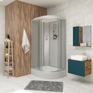 Душевая кабина Niagara NG-33974-14L 90x70см серебро/матовое
