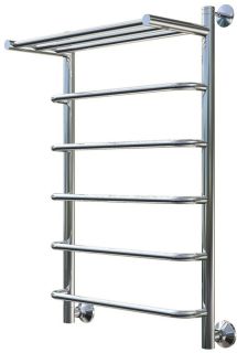 Водяной полотенцесушитель Тругор Идеал НП 1 П с полкой 80x50см хром Идеал1/нп8050П