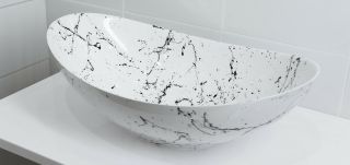 Раковина-чаша Stella Polar Орион 58см белый мрамор SP-00001054