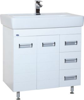 Тумба под раковину Bellezza Сиена 80см белая 00000010066
