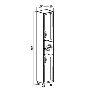 Пенал Runo правый  Толедо 30 (00000001037)