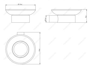 Мыльница Melana MLN-865010-1 сатин