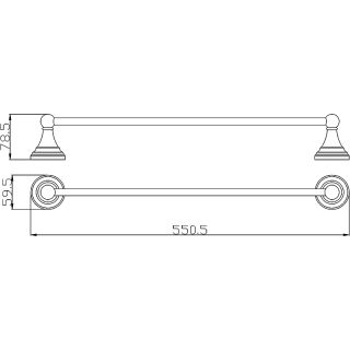 Полотенцедержатель Rav Slezak Morava MKA0701/55Z Золото