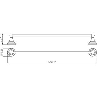 Полотенцедержатель Rav Slezak Morava MKA0701/65Z Золото