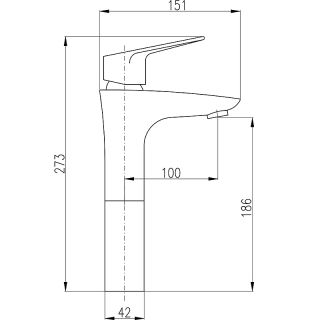 Смеситель для раковины Rav Slezak Victoria VI230.5 хром