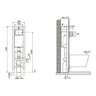 Система инсталляции  Jacob Delafon E33130RU-NF