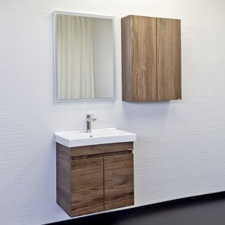 Тумба с раковиной Comforty Осло 00-00011149 60 см Дуб темно-коричневый