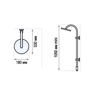 Душевая стойка Valentin Elle&lui GROOVE 512000 000 00