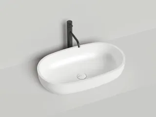 Накладная раковина Salini Gloria 05 S-Stone 1102205M 64см белый матовый