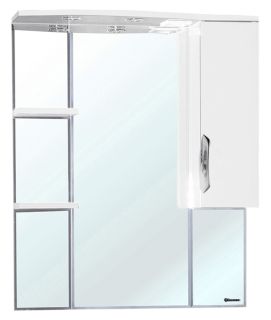 Зеркало-шкаф с подсветкой Bellezza Лагуна 85см правый белый 00000001117