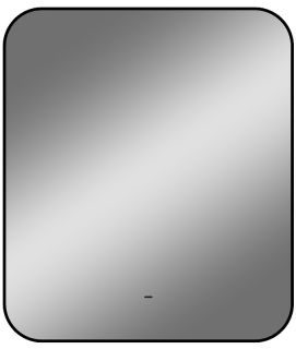 Зеркало с подсветкой Continent Torry ЗЛП1534 с бесконтактным сенсором 60x70см чёрный