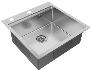 Мойка кухонная Paulmark Kroner-Pro PM705151-BS брашированная нержавеющая сталь