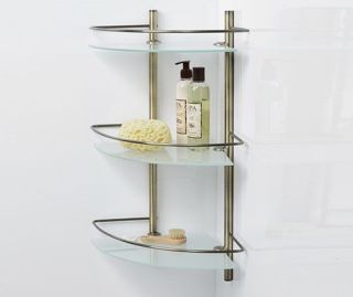 Wasserkraft K-3533 Полка стеклянная тройная угловая