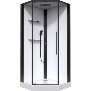 Душевая кабина Black and White Galaxy G8035 90x90 8035000 с гидромассажем
