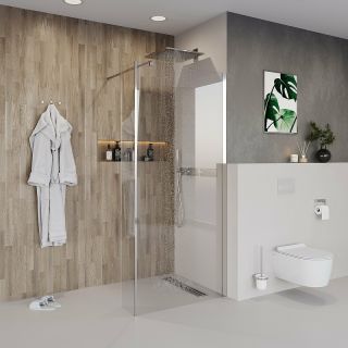 Душевая перегородка Niagara NG-664-11 110см хром/прозрачное