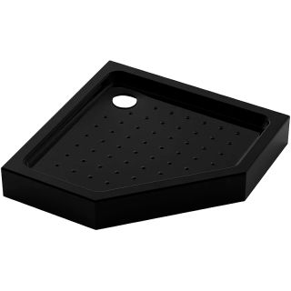 Душевой поддон пятиугольный (трапеция) Veconi Tezeo Acrylic TZ-53B, 900x900x150, акрил, черный