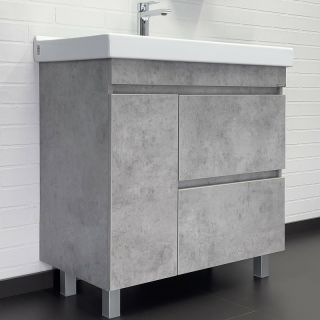 Тумба с раковиной Comforty Осло 00-00012959 80 см Бетон светлый