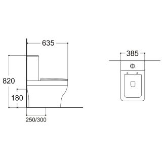 Унитаз Акватек Амадео AQ2914-00 с бачком и сиденьем Микролифт