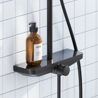 Душевая стойка Damixa Merkur 940730300 Черная матовая