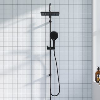 Душевая стойка Damixa Merkur 940000300 Черная матовая