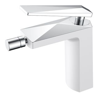 Смеситель для биде Boheme Venturo белый/хром 376-W
