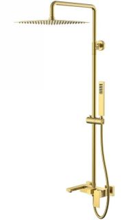 Душевая стойка Boheme Qubic 478-MG золото матовое