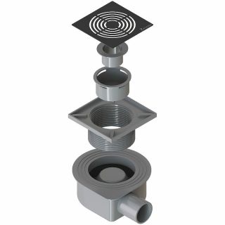 Душевой трап Boheme Smart Design 984-15-B 15см чёрный