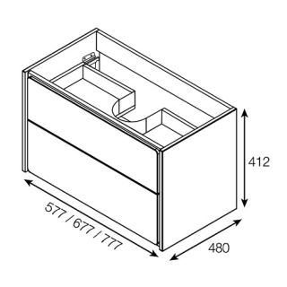 Тумба под раковину Roca Ronda ZRU9302964 70 см