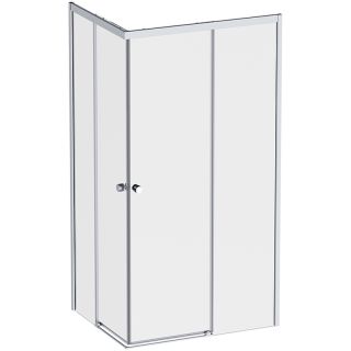 Душевой уголок AM.PM X-Joy W94G-403-10080-MТ 100х80 профиль Хром матовый стекло прозрачное