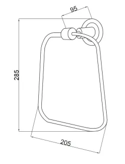Полотенцедержатель Boheme Murano 10905-W-BR бронза/белый