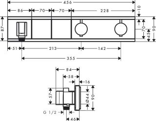 Смеситель для душа Hansgrohe RainSelect 15355400 хром