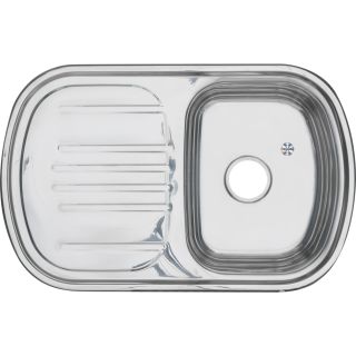 Мойка 7749 U Melana 0,8/180 хром с сифоном (231 t *10)