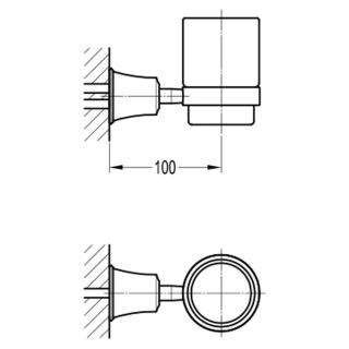 Подвесной стакан Swedbe Terracotta Art 2541 терракота