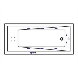 Гидромассажная ванна WHITECROSS Wave 0101.160070.100.SMARTNANO.GL 160x70 см Smart Nano золото