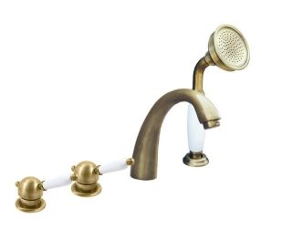 Смеситель на борт ванны Rav Slezak Labe L576.5PSM бронза