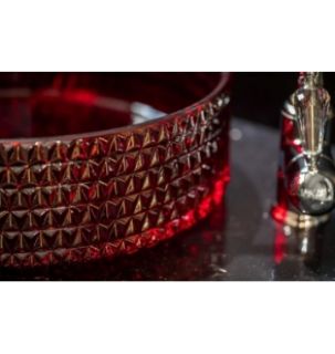 Раковина накладная Boheme красный 817-R