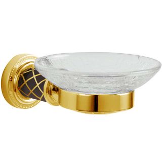 Мыльница Boheme Murano 10903-CH-G золото/шоколад