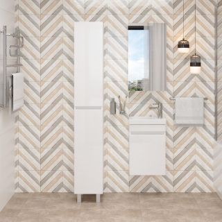 Пенал напольный Onika Милтон 403077 30см белый