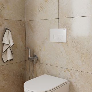 Клавиша смыва DQ Rhein  DB1499016 Белая