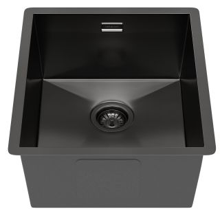 Мойка кухонная Reflexion Como 38-BL  RX2038BL оружейная сталь