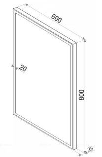Зеркало с подсветкой Sintesi Kanto Cromo SIN-SPEC-KANTO-CROMO-60 60см хром