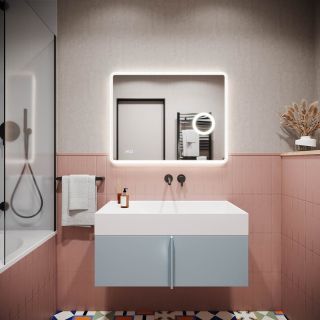 Зеркало с подсветкой Sancos Arcadia 1.0 AR1.900 90см с увеличительной линзой